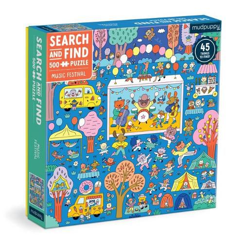 Cover image for Music Festival 500 Piece Search and Find Family Puzzle