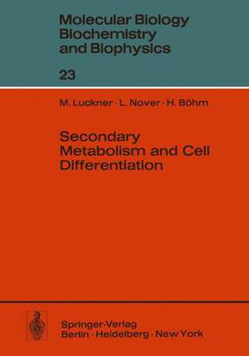 Cover image for Secondary Metabolism and Cell Differentiation