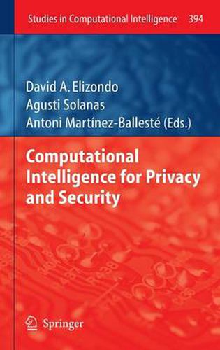 Cover image for Computational Intelligence for Privacy and Security