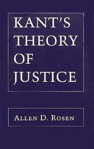 Cover image for Kant's Theory of Justice