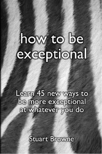 Cover image for How to be Exceptional