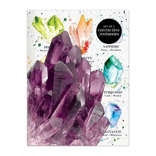 Cover image for Crystals and Gems Connecting Notebook Set