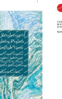 Cover image for A New Rendering of the Hebrew Psalms into English Verse