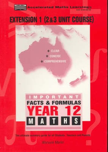 Cover image for Facts & Formulas: Year 12/3 Unit Hsc