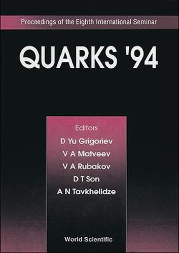 Cover image for Quarks '94 - Proceedings Of The Eighth International Seminar