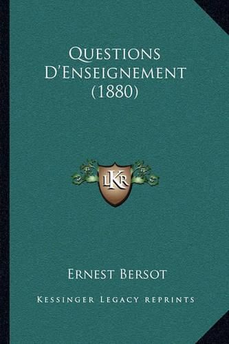 Cover image for Questions D'Enseignement (1880)