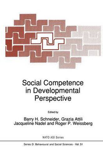 Cover image for Social Competence in Developmental Perspective