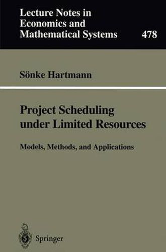 Cover image for Project Scheduling under Limited Resources: Models, Methods, and Applications