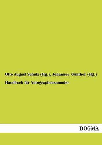 Cover image for Handbuch fur Autographensammler