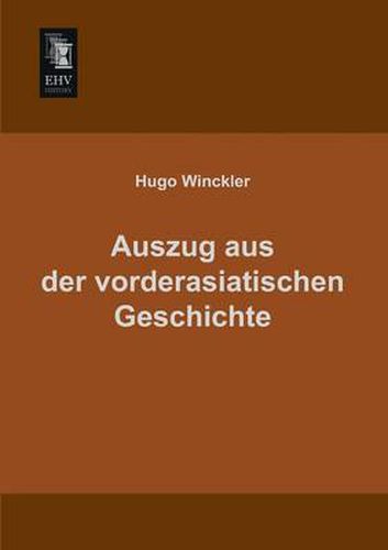 Cover image for Auszug Aus Der Vorderasiatischen Geschichte