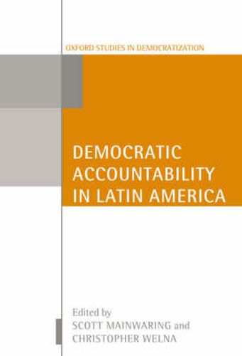 Cover image for Democratic Accountability in Latin America