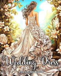 Cover image for Wedding Dress Coloring Book