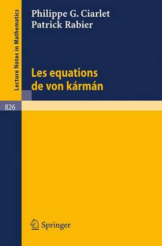 Cover image for Les Equations De Von Karman