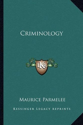 Cover image for Criminology