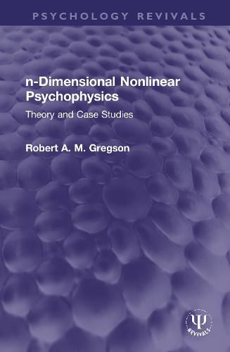 n-Dimensional Nonlinear Psychophysics: Theory and Case Studies