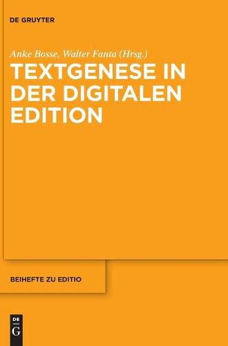 Cover image for Textgenese in Der Digitalen Edition