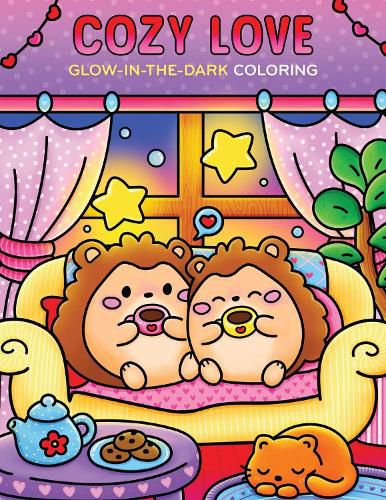 Cover image for Cozy Love Glow-in-the-Dark Coloring