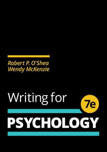 Cover image for Writing for Psychology