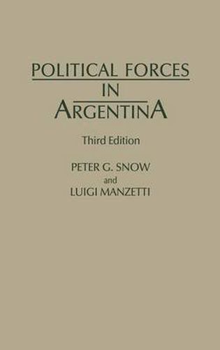 Cover image for Political Forces in Argentina, 3rd Edition