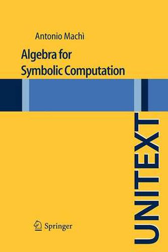 Cover image for Algebra for Symbolic Computation