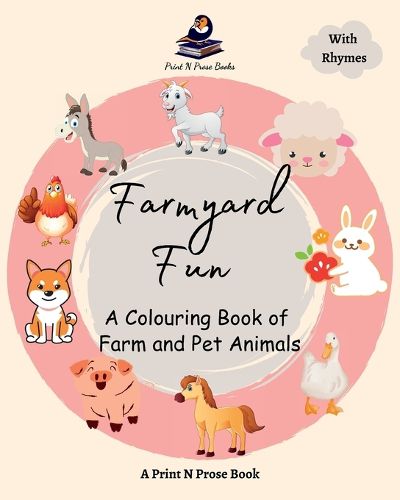 Cover image for Farmyard Fun A Colouring Book of Farm and Pet Animals