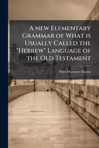 Cover image for A New Elementary Grammar of What Is Usually Called the  Hebrew  Language of the Old Testament