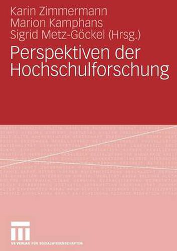 Cover image for Perspektiven Der Hochschulforschung