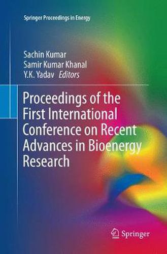 Cover image for Proceedings of the First International Conference on Recent Advances in Bioenergy Research