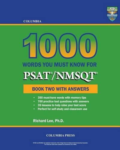 Cover image for Columbia 1000 Words You Must Know for PSAT/NMSQT: Book Two with Answers