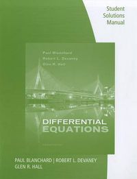 Cover image for Student Solutions Manual for Blanchard/Devaney/Hall's Differential  Equations, 4th