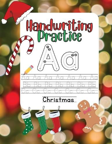 Cover image for Handwriting Practice For Kids - Christmas