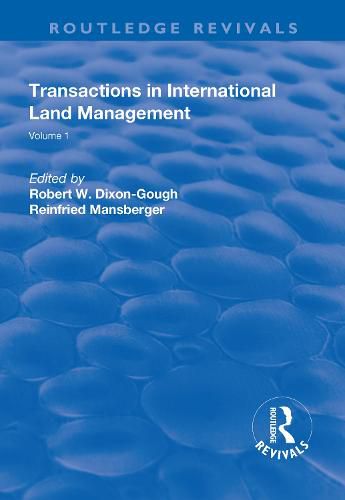 Cover image for Transactions in International Land Management: Volume 1