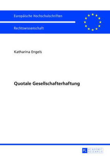 Cover image for Quotale Gesellschafterhaftung