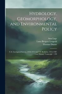 Cover image for Hydrology, Geomorphology, and Environmental Policy