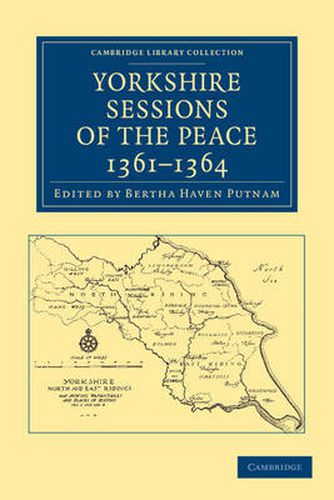 Cover image for Yorkshire Sessions of the Peace, 1361-1364