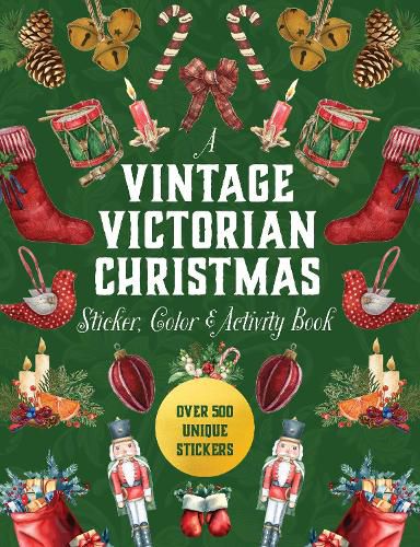 Cover image for A Vintage Victorian Christmas Sticker, Color & Activity Book