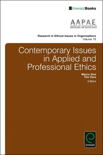 Cover image for Contemporary Issues in Applied and Professional Ethics