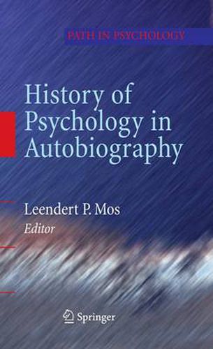 Cover image for History of Psychology in Autobiography