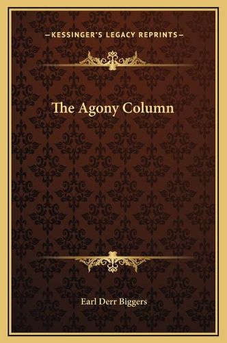 Cover image for The Agony Column