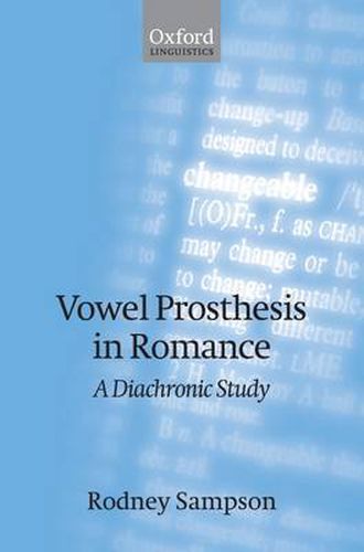 Cover image for Vowel Prosthesis in Romance: A Diachronic Study