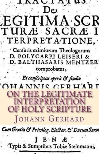 Cover image for On the Legitimate Interpretation of Holy Scripture
