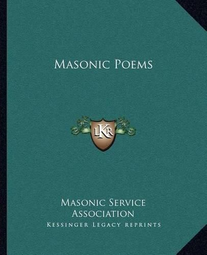 Cover image for Masonic Poems