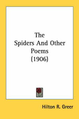 Cover image for The Spiders and Other Poems (1906)