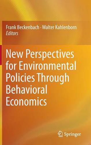 Cover image for New Perspectives for Environmental Policies Through Behavioral Economics