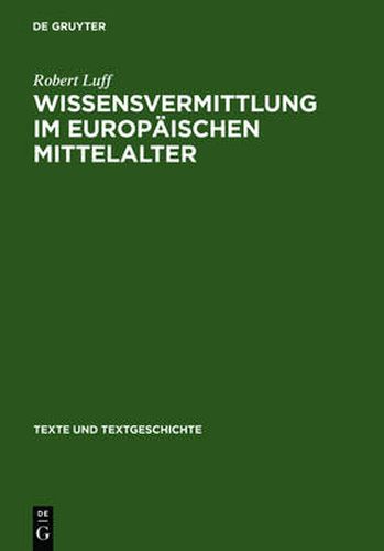 Cover image for Wissensvermittlung Im Europaischen Mittelalter: >Imago Mundi