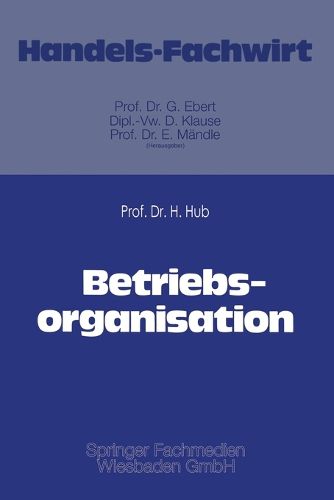 Cover image for Betriebsorganisation