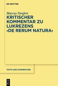 Cover image for Kritischer Kommentar Zu Lukrezens de Rerum Natura