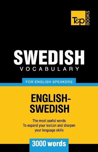 Cover image for Swedish vocabulary for English speakers - 3000 words