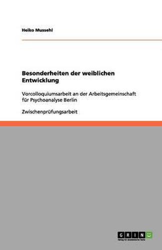 Cover image for Besonderheiten der weiblichen Entwicklung