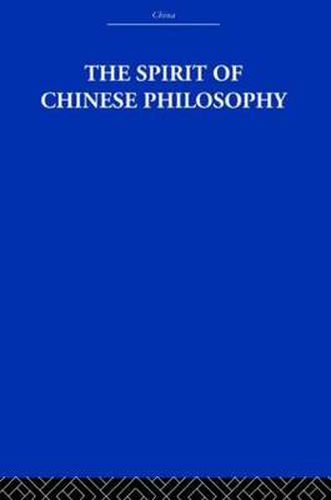 Cover image for The Spirit of Chinese Philosophy